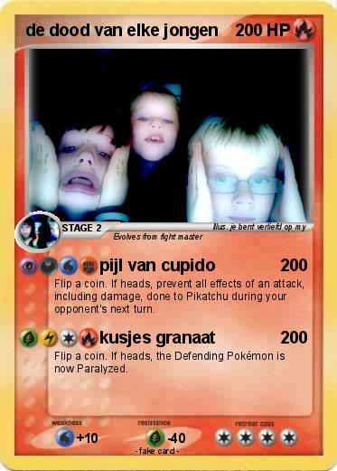 Pokemon de dood van elke jongen