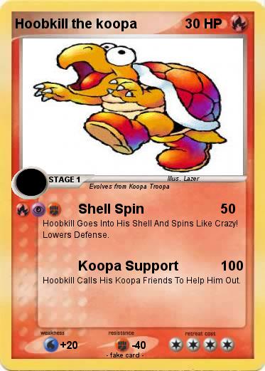 Pokemon Hoobkill the koopa
