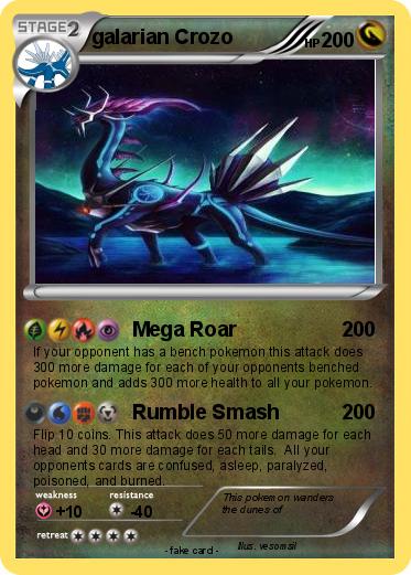 Pokemon galarian Crozo