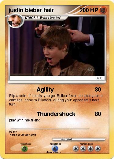 Pokemon justin bieber hair