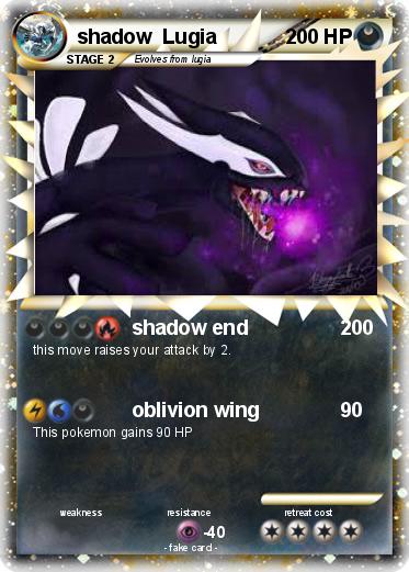 Pokemon shadow  Lugia