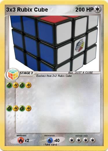 Pokemon 3x3 Rubix Cube