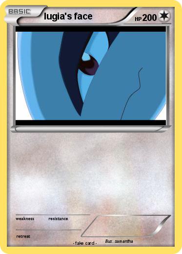 Pokemon lugia's face