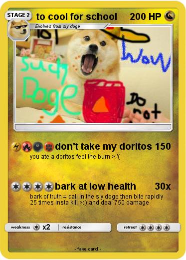 Pokemon to cool for school