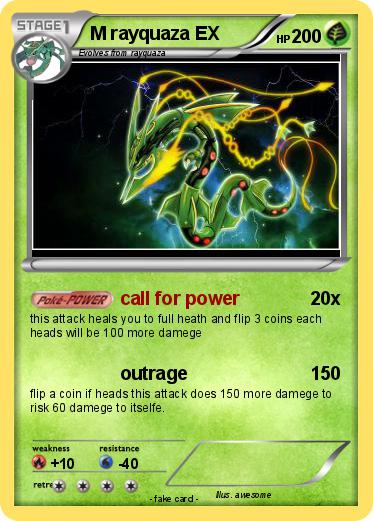 Pokemon M rayquaza EX