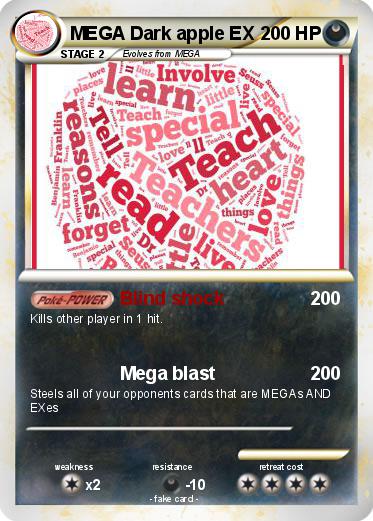 Pokemon MEGA Dark apple EX