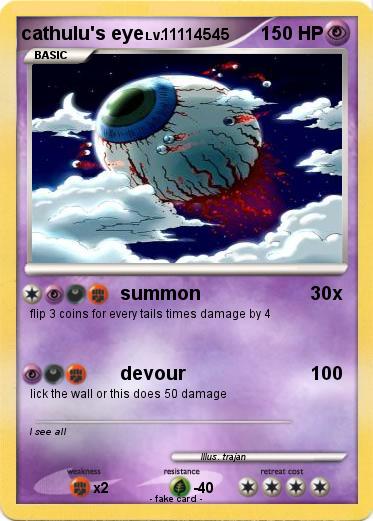 Pokemon cathulu's eye