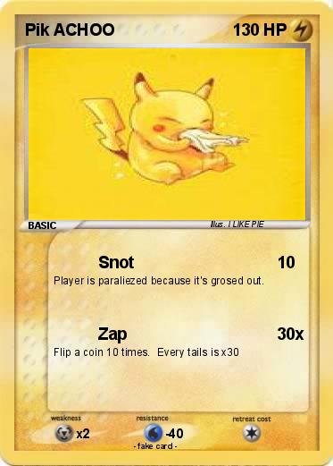 Pokemon Pik ACHOO