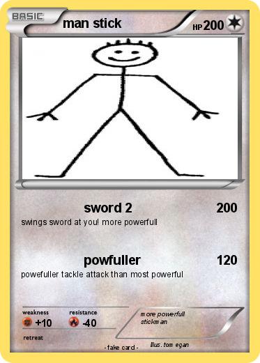 Pokemon man stick