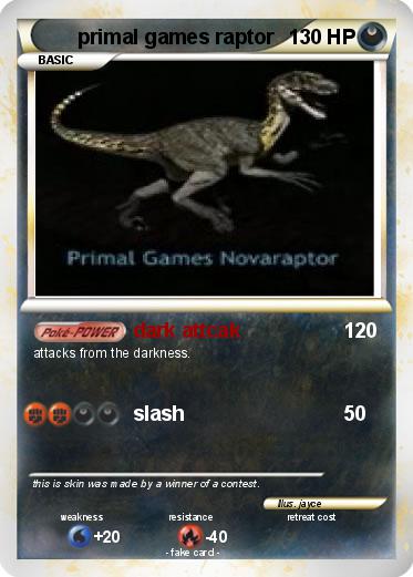 Pokemon primal games raptor