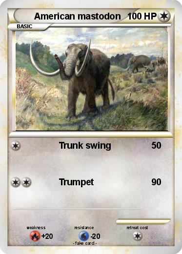 Pokemon American mastodon