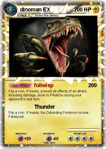 Pokemon dinoman EX