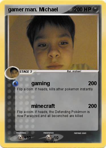 Pokemon gamer man. Michael