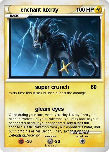 Pokemon enchant luxray