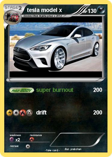 Pokemon tesla model x