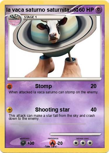 Pokemon la vaca saturno saturnita