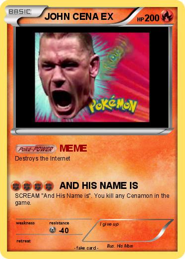 Pokemon JOHN CENA EX