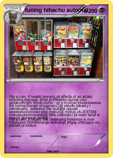 Pokemon tuning hihachu automat