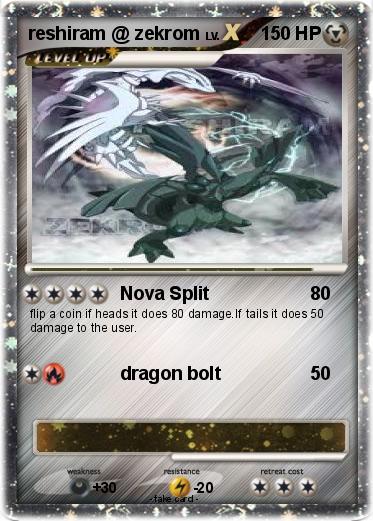 Pokemon reshiram @ zekrom