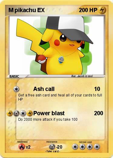 Pokemon M pikachu EX