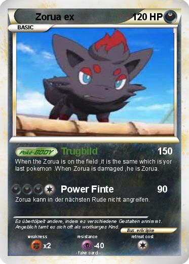 Pokemon Zorua ex