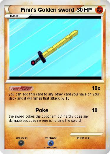 Pokemon Finn's Golden sword