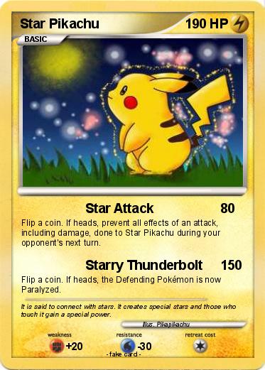 Pokemon Star Pikachu