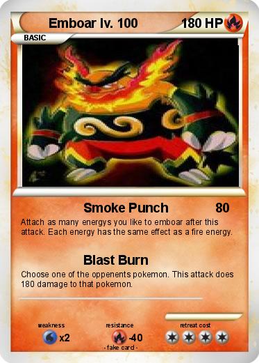 Pokemon Emboar lv. 100
