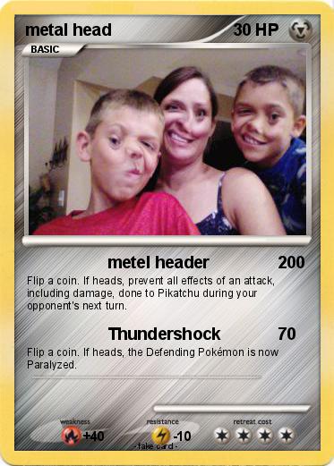 Pokemon metal head