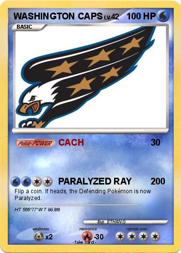 Pokemon WASHINGTON CAPS