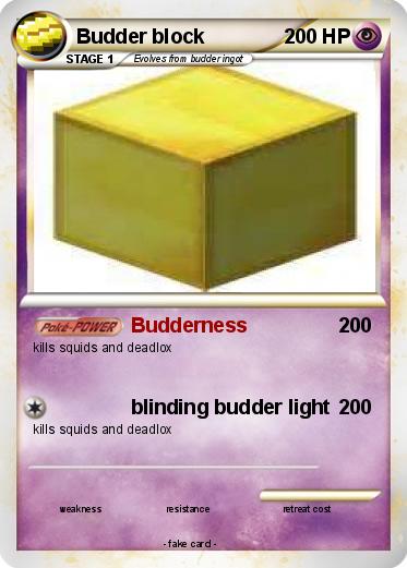 Pokemon Budder block