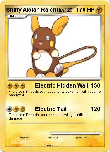 Pokemon Shiny Alolan Raichu