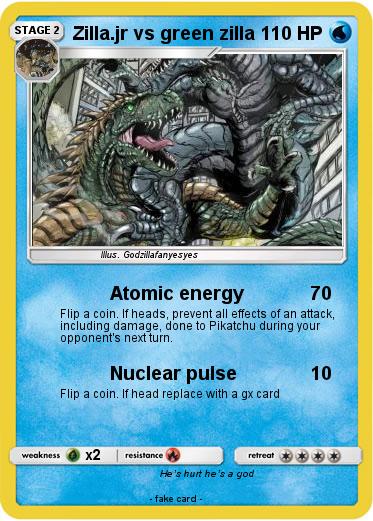 Pokemon Zilla.jr vs green zilla