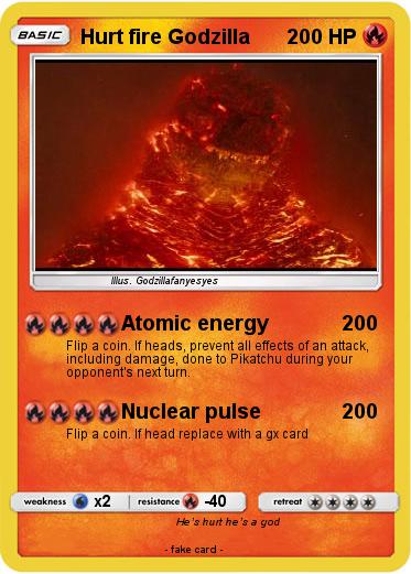 Pokemon Hurt fire Godzilla