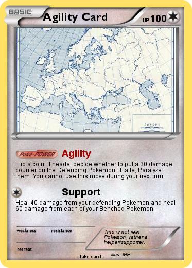 Pokemon Agility Card
