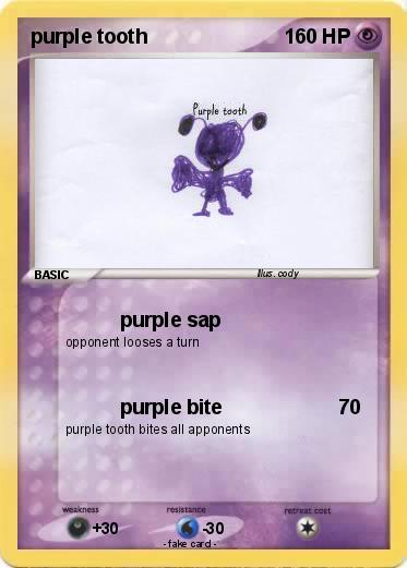 Pokemon purple tooth