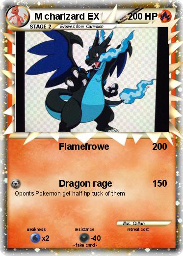 Pokemon M charizard EX