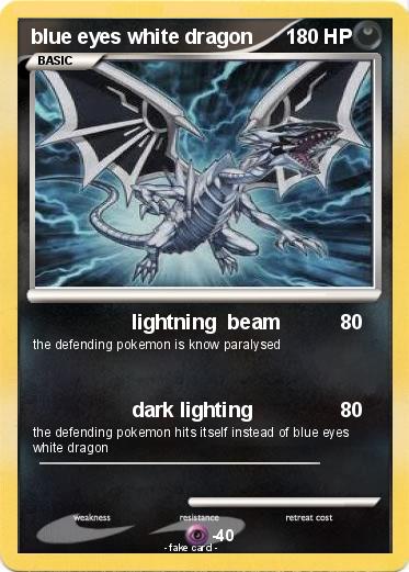 Pokemon blue eyes white dragon