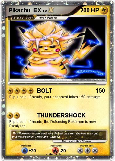 Pokemon Pikachu  EX