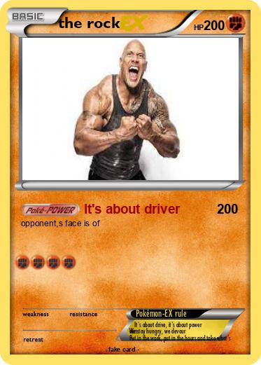 Pokemon the rock