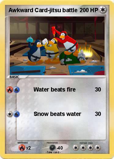 Pokemon Awkward Card-jitsu battle