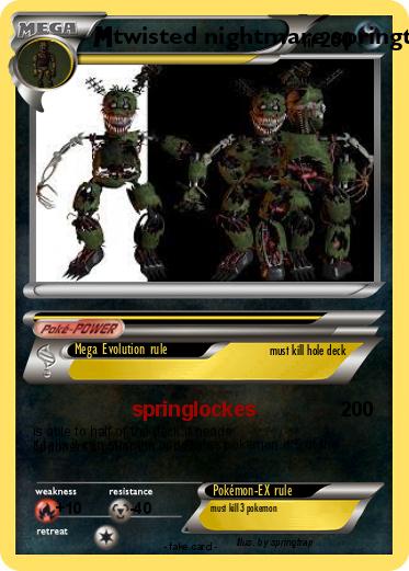 Pokemon twisted nightmare springtrap