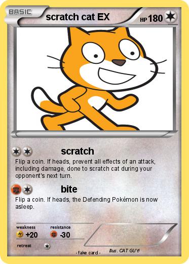 Pokemon scratch cat EX