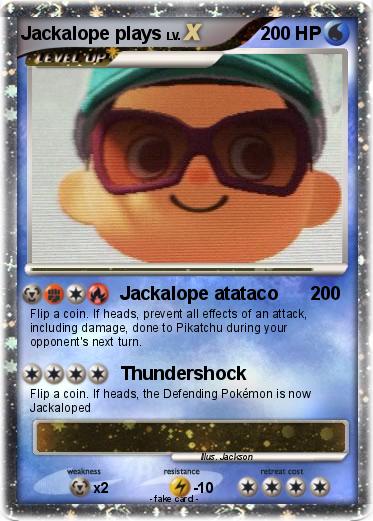 Pokemon Jackalope plays