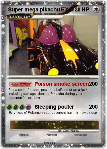 Pokemon Super mega pikachu EX