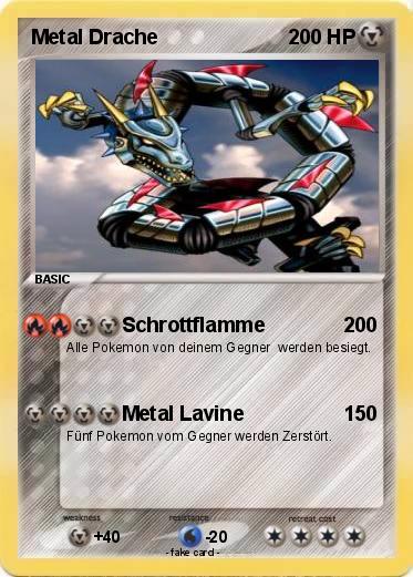 Pokemon Metal Drache