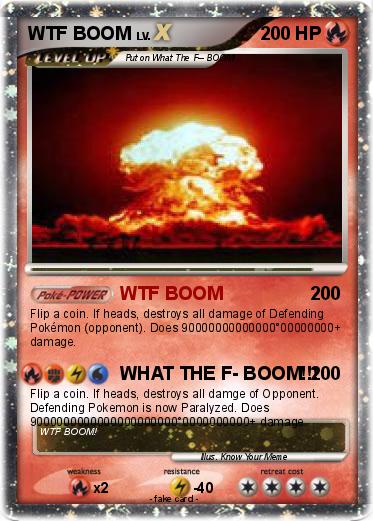 Pokemon WTF BOOM