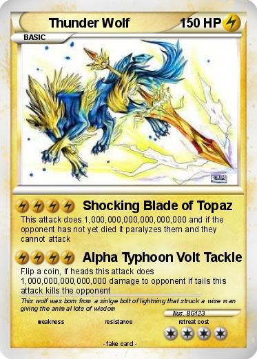 Pokemon Thunder Wolf