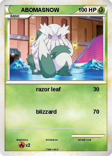 Pokemon ABOMASNOW
