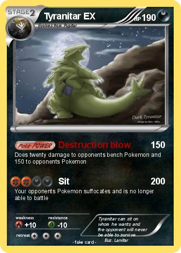 Pokemon Tyranitar EX